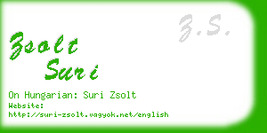 zsolt suri business card